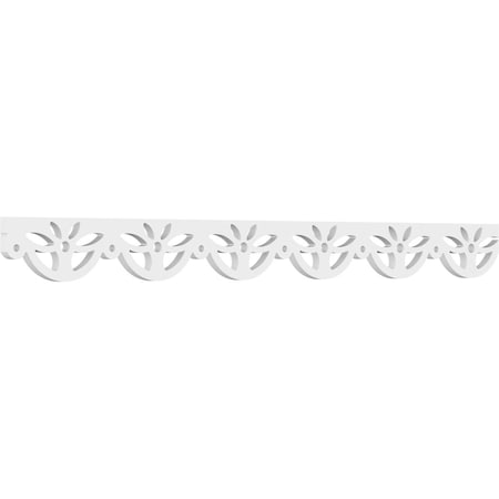 Ekena Millwork Weston Architectural Grade PVC Running Trim, 4"H x 5/8"P x 48"L RUNP04X0625X48WST